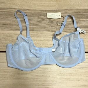 NWT Aerie Smoothez Green Sheer Balconette Bra 34D